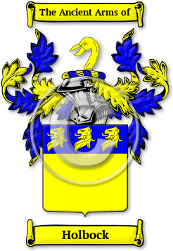 Holbock Family Crest Download (jpg) Legacy Series - 150 DPI