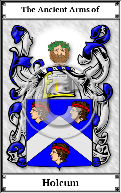 Holcum Family Crest Download (JPG)  Book Plated - 150 DPI