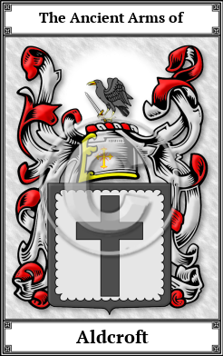 Aldcroft Family Crest Download (JPG)  Book Plated - 150 DPI