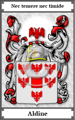 Aldine Family Crest Download (JPG)  Book Plated - 150 DPI