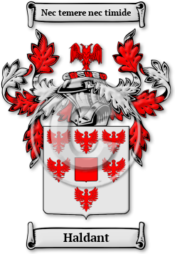 Haldant Family Crest Download (JPG) Legacy Series - 300 DPI