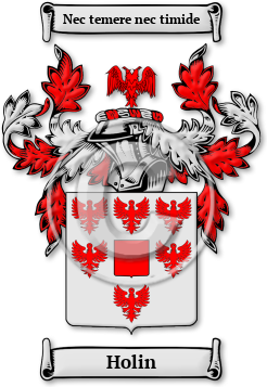 Holin Family Crest Download (jpg) Legacy Series - 150 DPI