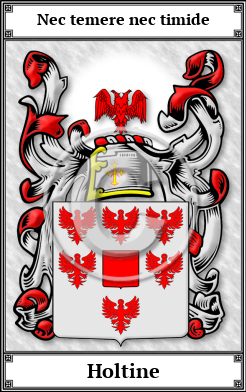 Holtine Family Crest Download (JPG) Book Plated - 600 DPI