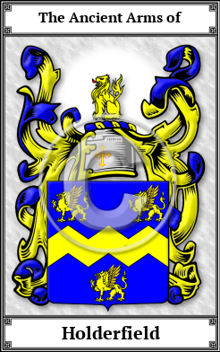 Holderfield Family Crest Download (JPG) Book Plated - 600 DPI