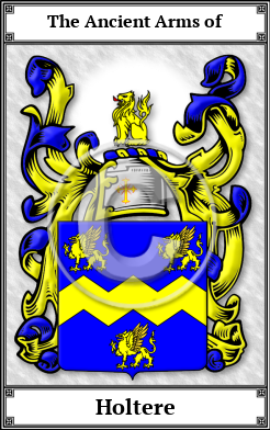 Holtere Family Crest Download (JPG)  Book Plated - 150 DPI