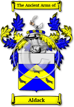 Aldack Family Crest Download (JPG) Legacy Series - 600 DPI