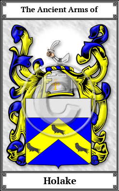 Holake Family Crest Download (JPG)  Book Plated - 150 DPI