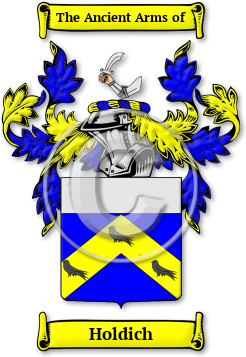 Holdich Family Crest Download (jpg) Legacy Series - 150 DPI