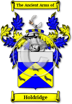 Holdridge Family Crest Download (jpg) Legacy Series - 150 DPI