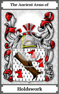 Holdswork Family Crest Download (JPG) Book Plated - 600 DPI