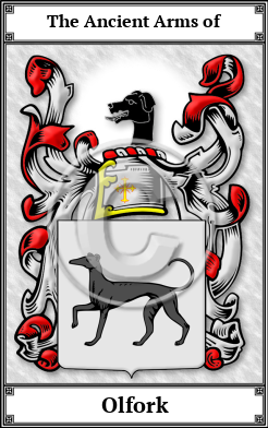 Olfork Family Crest Download (JPG) Book Plated - 600 DPI