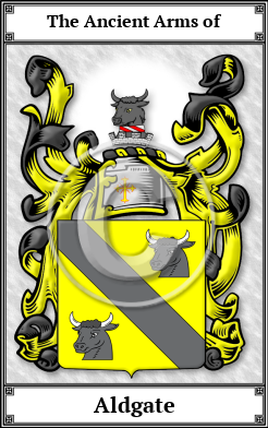 Aldgate Family Crest Download (JPG) Book Plated - 600 DPI