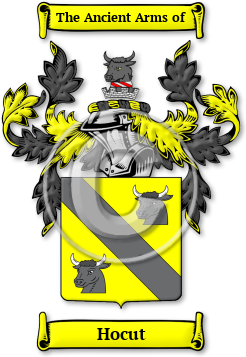 Hocut Family Crest Download (jpg) Legacy Series - 150 DPI