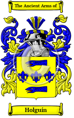 Holguín Family Crest Download (JPG) Heritage Series - 300 DPI