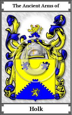 Holk Family Crest Download (JPG)  Book Plated - 150 DPI