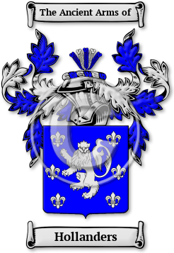 Hollanders Family Crest Download (jpg) Legacy Series - 150 DPI