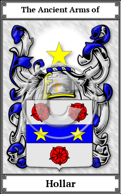 Hollar Family Crest Download (JPG)  Book Plated - 150 DPI