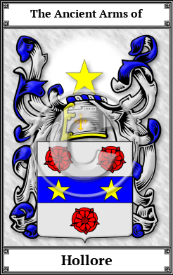 Hollore Family Crest Download (JPG) Book Plated - 600 DPI