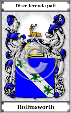Hollinsworth Family Crest Download (JPG)  Book Plated - 150 DPI