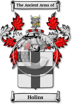 Holins Family Crest Download (jpg) Legacy Series - 150 DPI