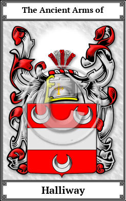 Halliway Family Crest Download (JPG)  Book Plated - 150 DPI