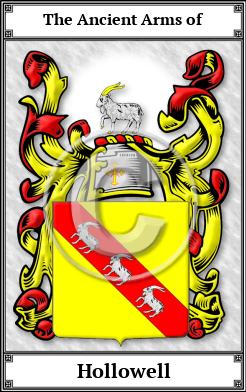 Hollowell Family Crest Download (JPG)  Book Plated - 150 DPI