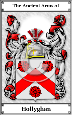 Hollyghan Family Crest Download (JPG) Book Plated - 600 DPI