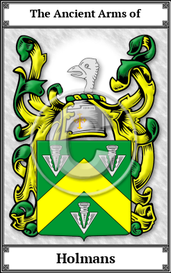 Holmans Family Crest Download (JPG)  Book Plated - 150 DPI