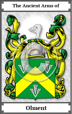 Olment Family Crest Download (JPG)  Book Plated - 150 DPI