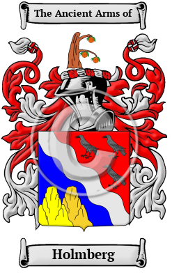 Holmberg Family Crest/Coat of Arms