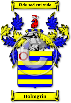 Holmgrin Family Crest Download (jpg) Legacy Series - 150 DPI