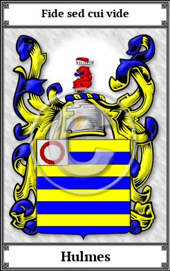 Hulmes Family Crest Download (JPG)  Book Plated - 150 DPI