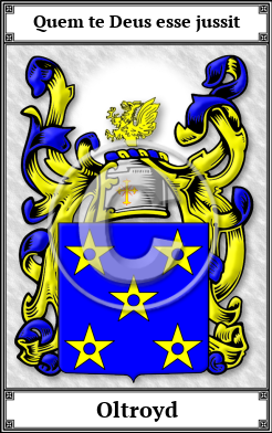 Oltroyd Family Crest Download (JPG)  Book Plated - 150 DPI
