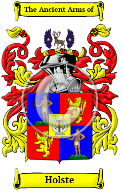 Holste Family Crest Download (JPG) Heritage Series - 600 DPI