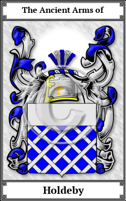Holdeby Family Crest Download (JPG) Book Plated - 600 DPI
