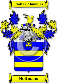 Holtmans Family Crest Download (jpg) Legacy Series - 150 DPI