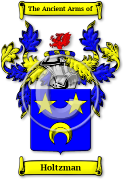 Holtzman Family Crest Download (jpg) Legacy Series - 150 DPI
