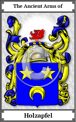 Holzapfel Family Crest Download (JPG)  Book Plated - 150 DPI