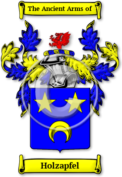 Holzapfel Family Crest Download (jpg) Legacy Series - 150 DPI