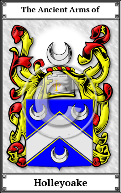 Holleyoake Family Crest Download (JPG)  Book Plated - 150 DPI