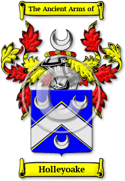 Holleyoake Family Crest Download (jpg) Legacy Series - 150 DPI