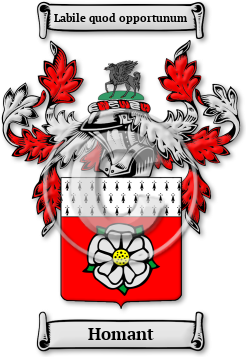 Homant Family Crest Download (jpg) Legacy Series - 150 DPI