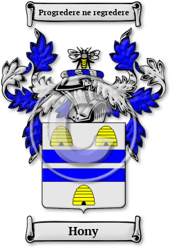 Hony Family Crest Download (jpg) Legacy Series - 150 DPI