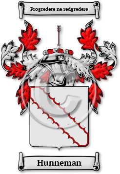 Hunneman Family Crest Download (jpg) Legacy Series - 150 DPI