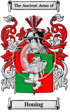 Honing Family Crest Download (JPG) Heritage Series - 300 DPI