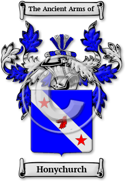 Honychurch Family Crest Download (jpg) Legacy Series - 150 DPI