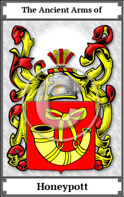 Honeypott Family Crest Download (JPG)  Book Plated - 150 DPI