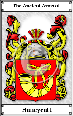 Huneycutt Family Crest Download (JPG) Book Plated - 600 DPI