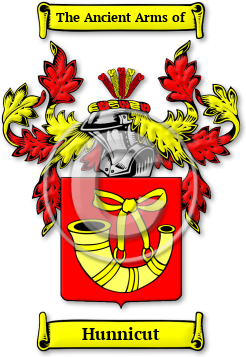 Hunnicut Family Crest Download (jpg) Legacy Series - 150 DPI