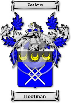 Hootman Family Crest Download (jpg) Legacy Series - 150 DPI